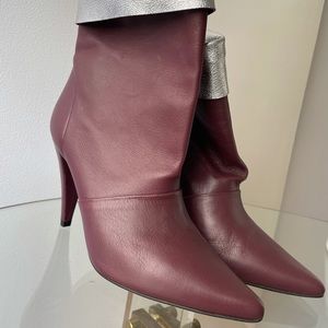 IRO Burgundy Bootie Heels - Worn once only!!!
